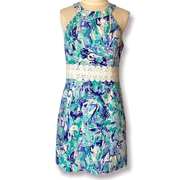 Lilly Pulitzer Ashlyn Shift Dress Elephant Appeal sz 0 - Picture 6 of 10